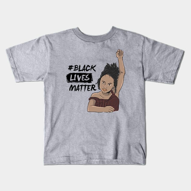 Black Lives Matter Kids T-Shirt by RandomAlice